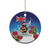 New Zealand Kiwi Christmas Ceramic Ornament Xmas Vibe