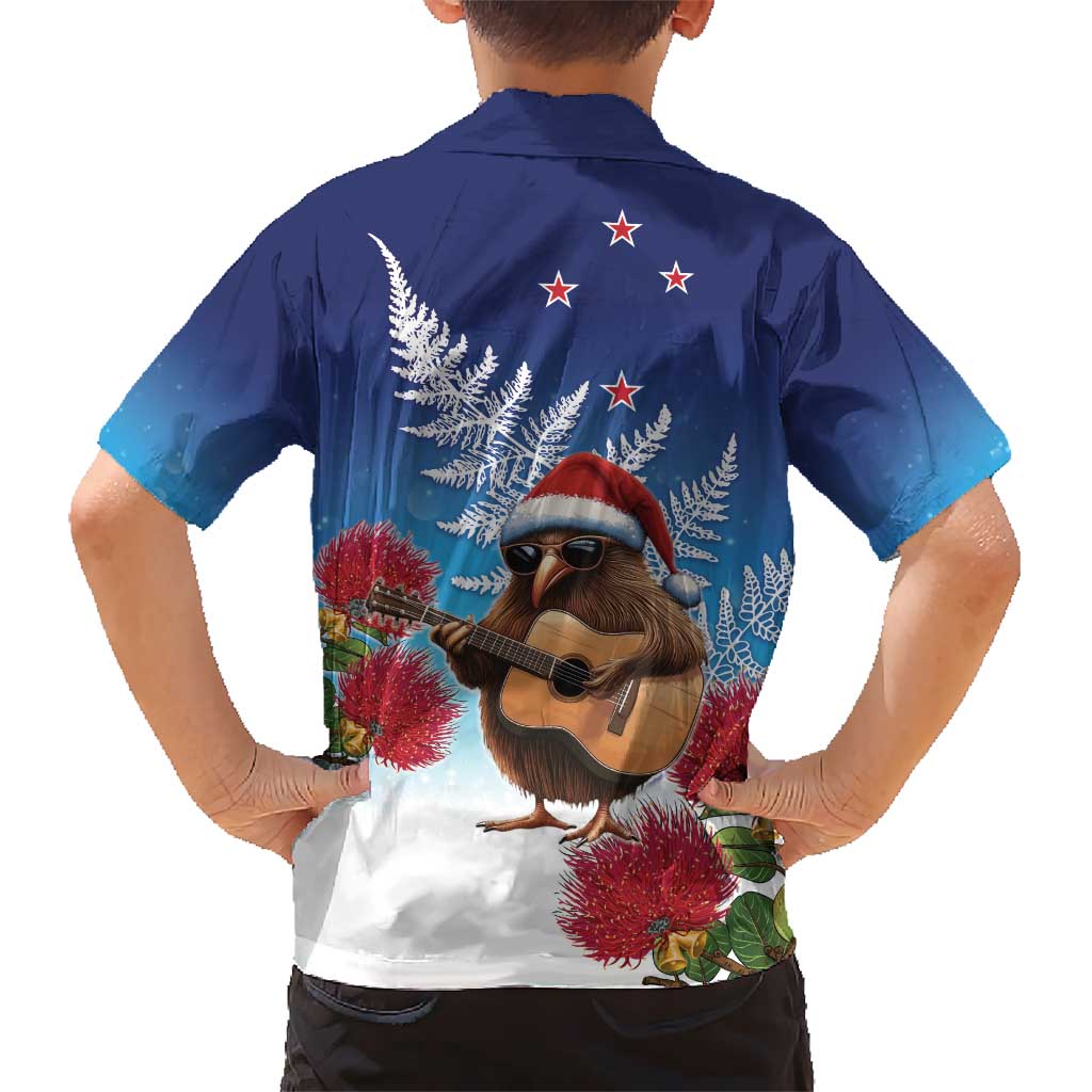 New Zealand Kiwi Christmas Kid Hawaiian Shirt Xmas Vibe LT05 - Polynesian Pride