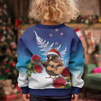 New Zealand Kiwi Christmas Kid Ugly Christmas Sweater Xmas Vibe LT05 - Polynesian Pride