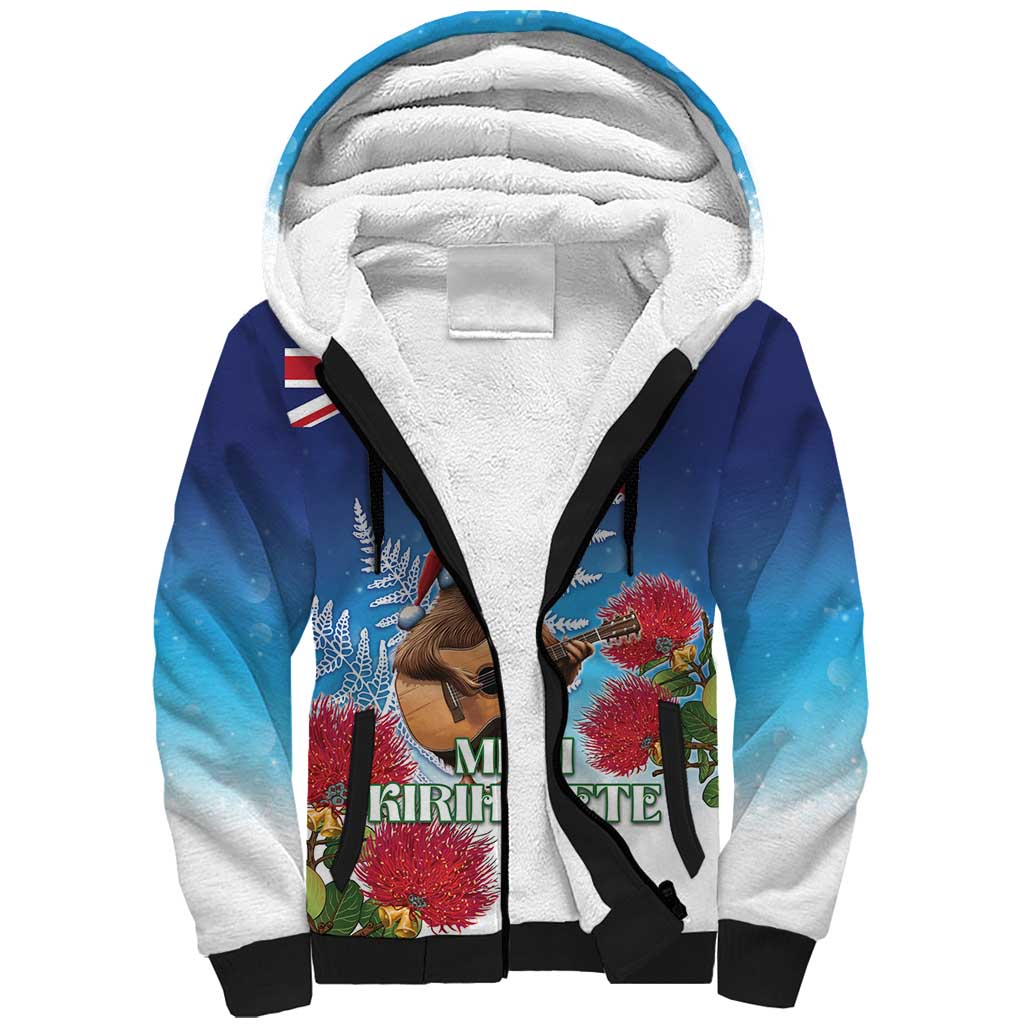 New Zealand Kiwi Christmas Sherpa Hoodie Xmas Vibe