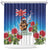 New Zealand Kiwi Christmas Shower Curtain Xmas Vibe