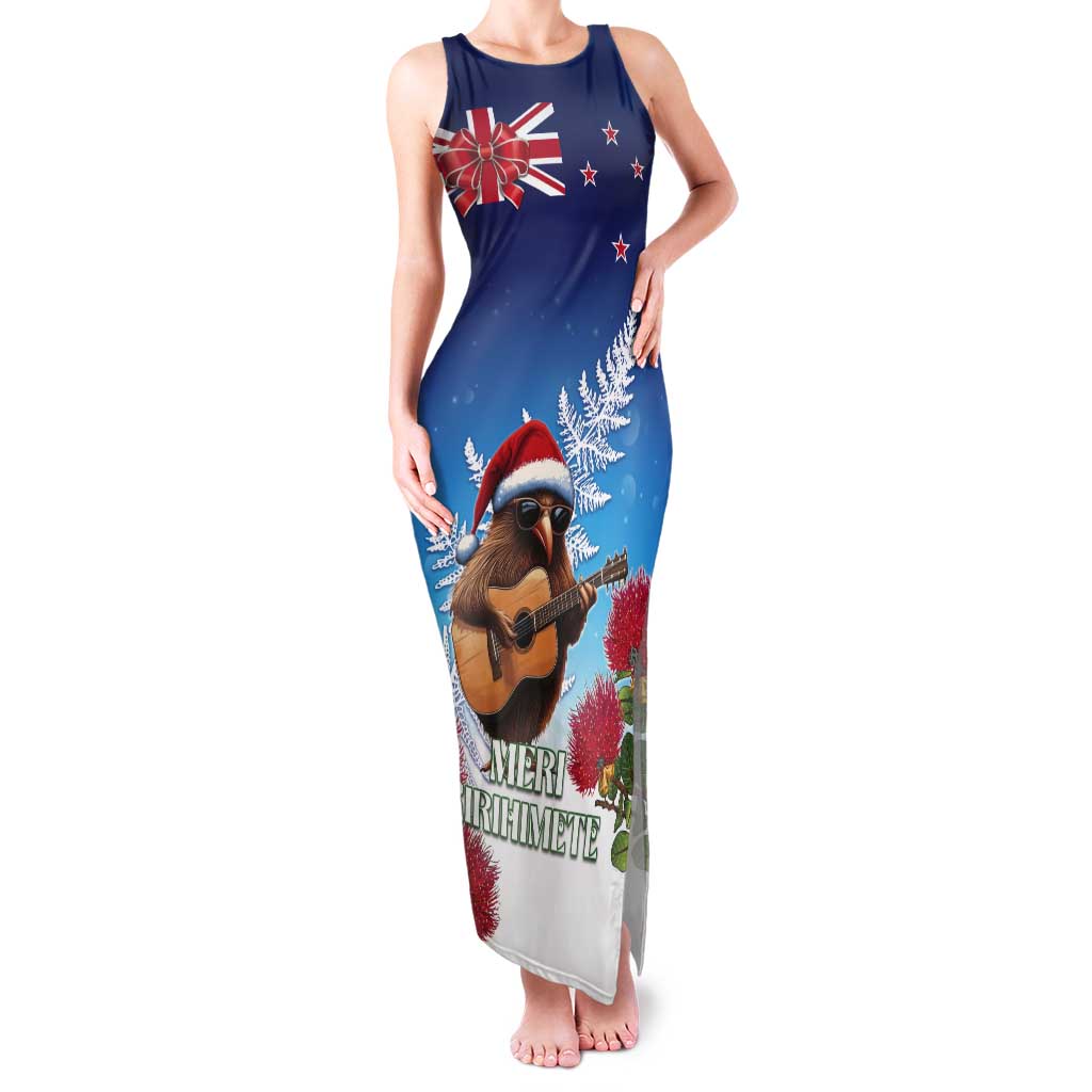 New Zealand Kiwi Christmas Tank Maxi Dress Xmas Vibe