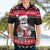 New Zealand Santa Tiki Christmas Hawaiian Shirt Meri Kirihimete