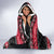 New Zealand Santa Tiki Christmas Hooded Blanket Meri Kirihimete