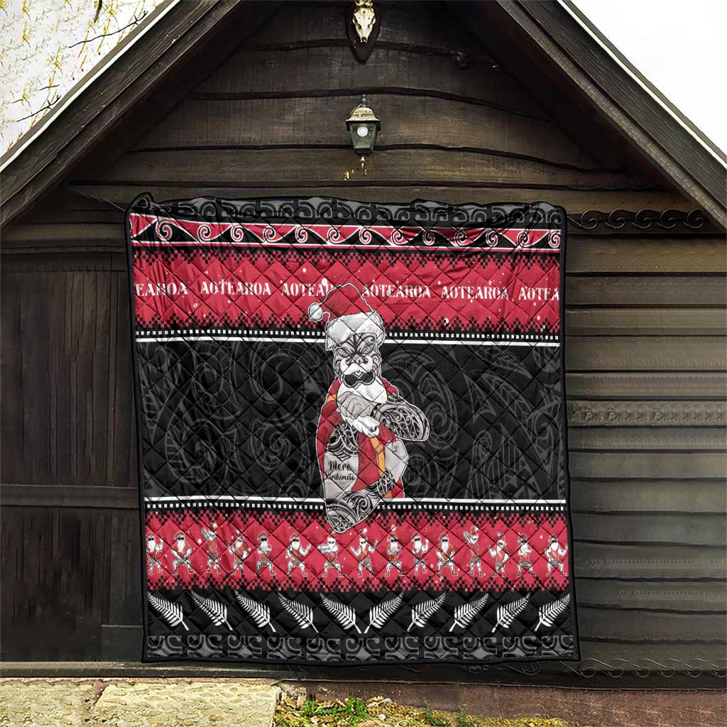 New Zealand Santa Tiki Christmas Quilt Meri Kirihimete LT05 - Polynesian Pride