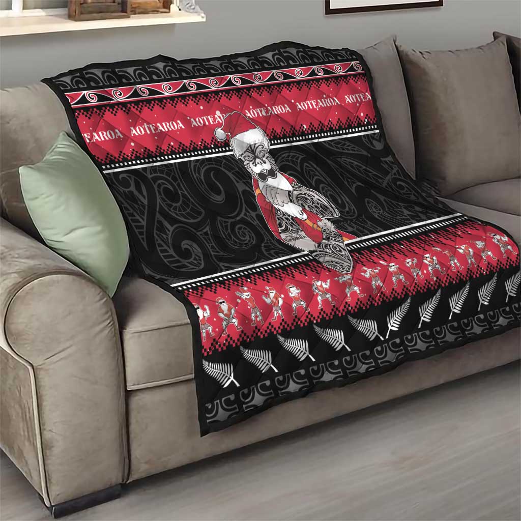 New Zealand Santa Tiki Christmas Quilt Meri Kirihimete LT05 - Polynesian Pride