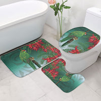 New Zealand Parakeet Bird Bathroom Set With Kakabeak Flowers LT05 - Polynesian Pride