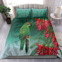 New Zealand Parakeet Bird Bedding Set With Kakabeak Flowers LT05 - Polynesian Pride