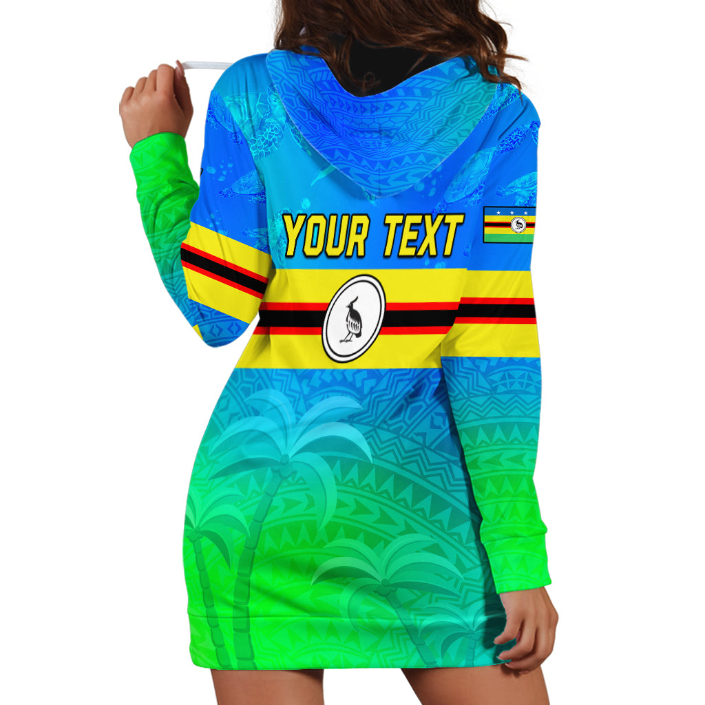 Personalised Solomon Islands Choiseul Province Day Hoodie Dress Sea Turtle Tribal Pattern LT05 - Polynesian Pride