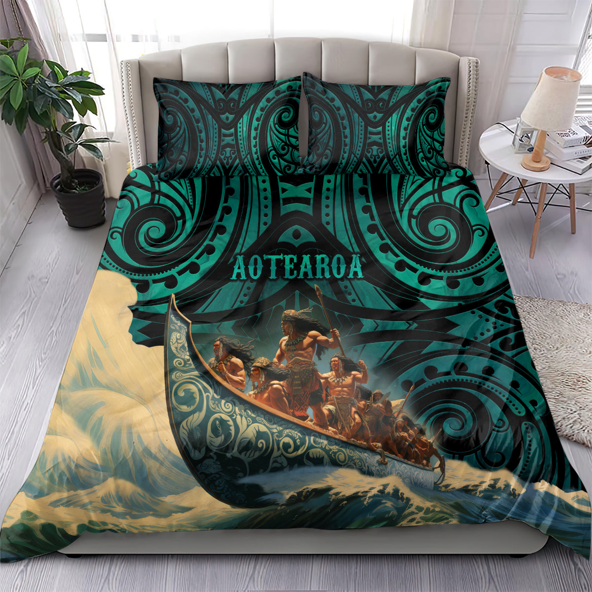 New Zealand Tamaki Herenga Waka Festival Bedding Set Maori Pattern LT05 - Polynesian Pride