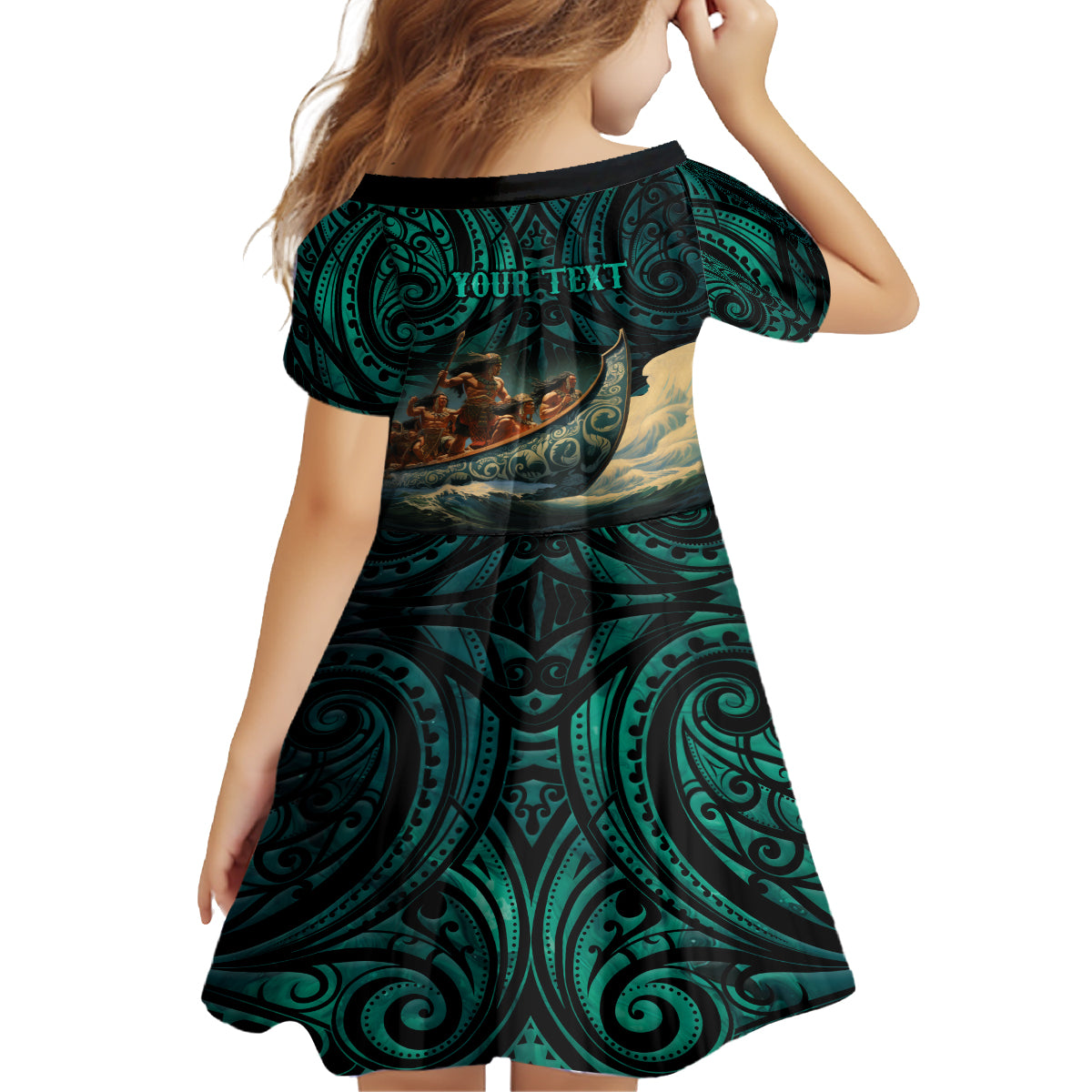 Personalised New Zealand Tamaki Herenga Waka Festival Family Matching Summer Maxi Dress and Hawaiian Shirt Maori Pattern LT05 - Polynesian Pride