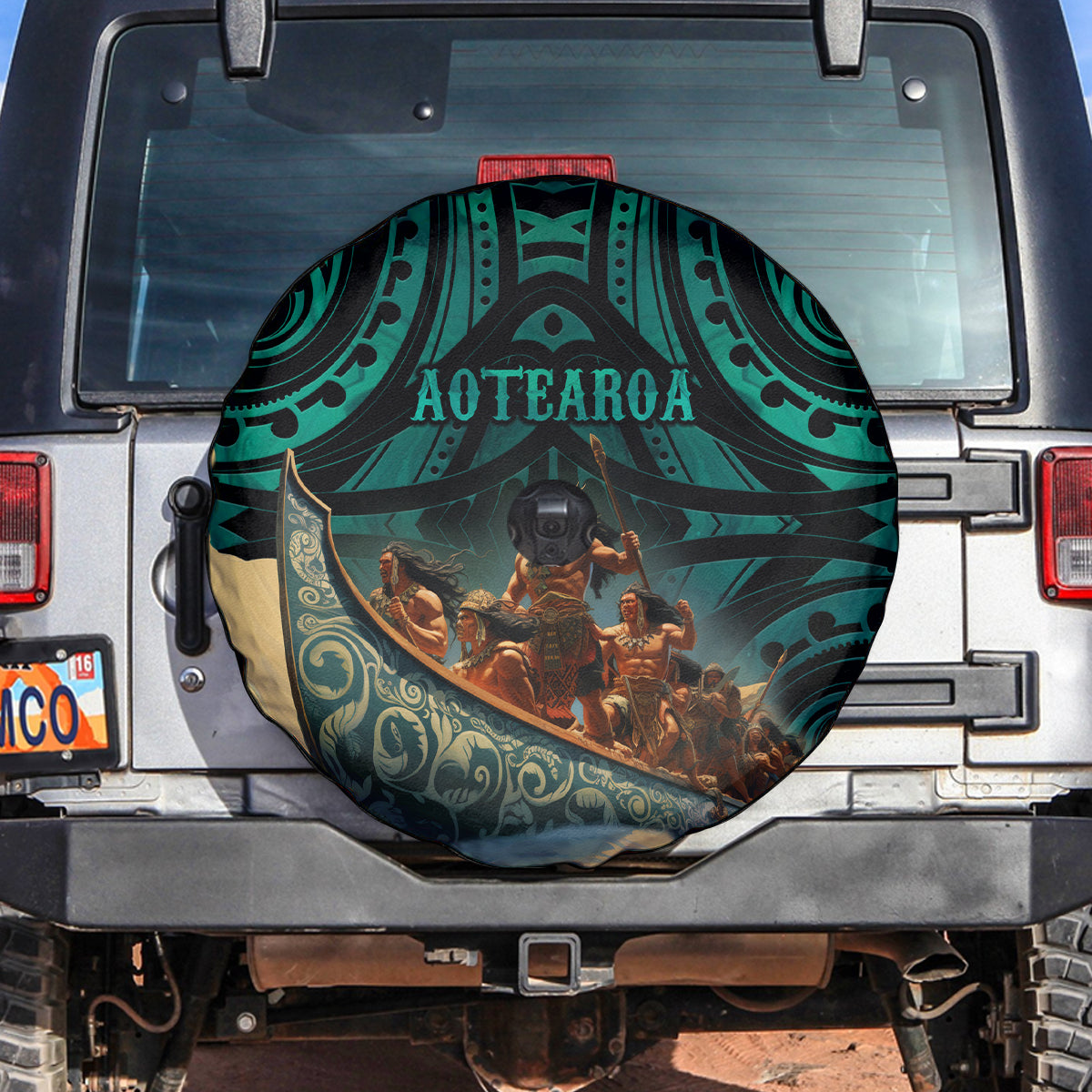 New Zealand Tamaki Herenga Waka Festival Spare Tire Cover Maori Pattern LT05 - Polynesian Pride