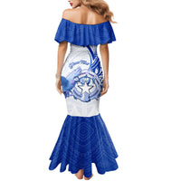 Personalised Northern Mariana Islands Commonwealth Day Family Matching Mermaid Dress and Hawaiian Shirt Simple Style LT05 - Polynesian Pride