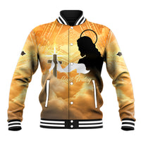 Happy Good Friday Baseball Jacket God Will Bless You LT05 Unisex Gold - Polynesian Pride