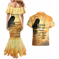Happy Good Friday Couples Matching Mermaid Dress and Hawaiian Shirt God Will Bless You LT05 - Polynesian Pride