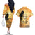 Happy Good Friday Couples Matching Off The Shoulder Long Sleeve Dress and Hawaiian Shirt God Will Bless You LT05 - Polynesian Pride