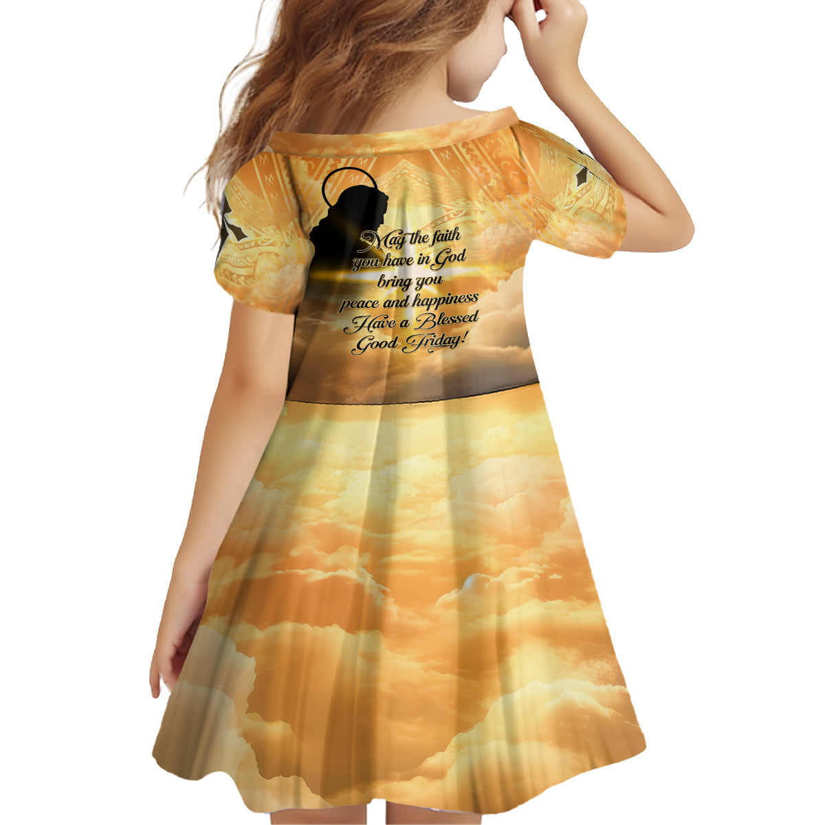 Happy Good Friday Family Matching Summer Maxi Dress and Hawaiian Shirt God Will Bless You LT05 - Polynesian Pride