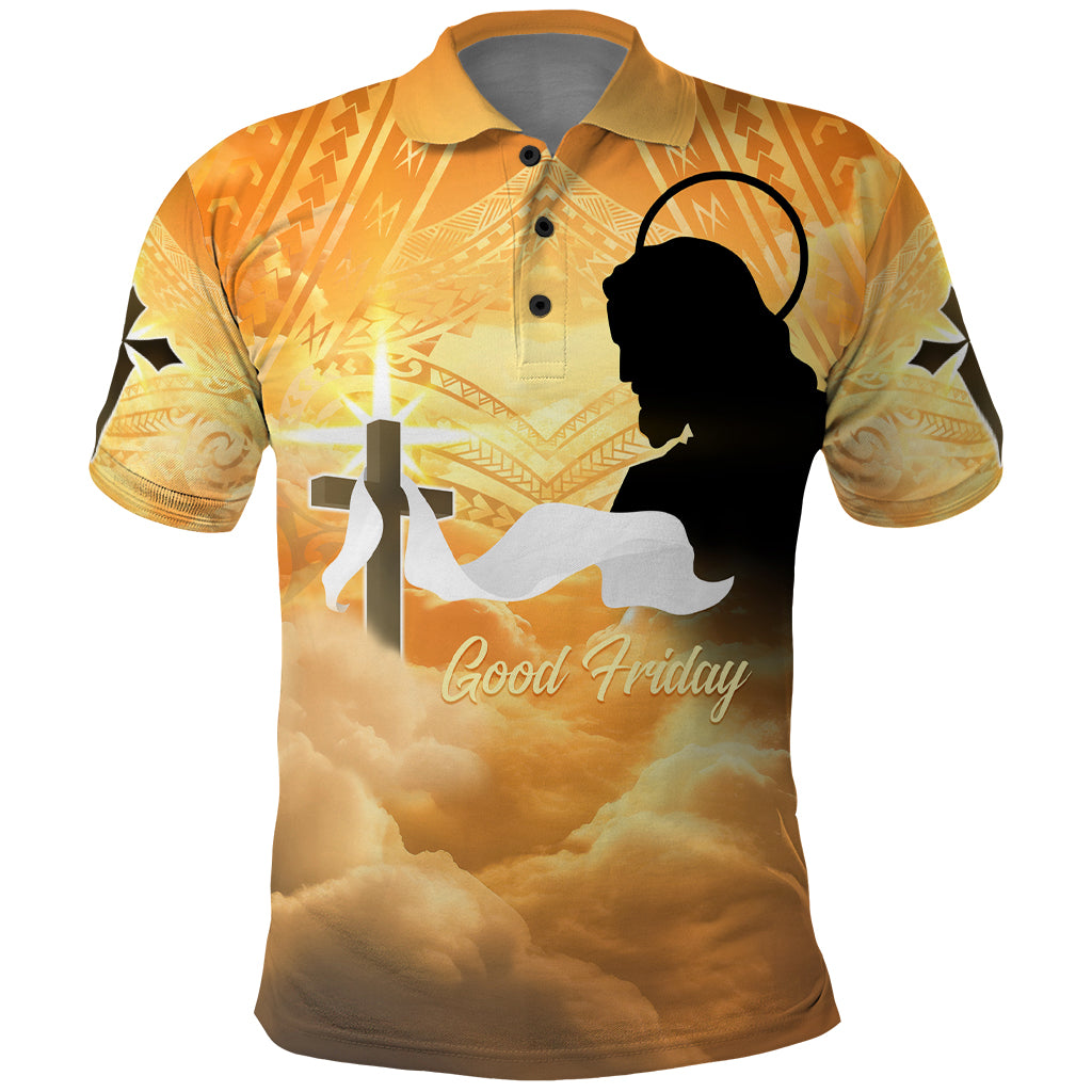 Happy Good Friday Polo Shirt God Will Bless You LT05 Gold - Polynesian Pride