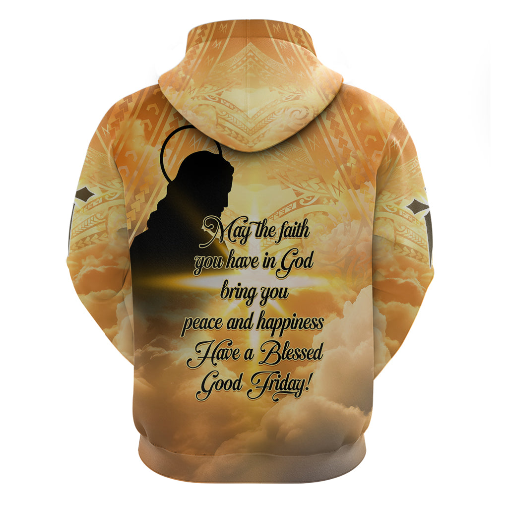 Happy Good Friday Zip Hoodie God Will Bless You LT05 - Polynesian Pride