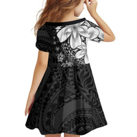 Polynesia Romantic Valentine Family Matching Tank Maxi Dress and Hawaiian Shirt Sea Turtle Couple With Black Plumeria LT05 - Polynesian Pride