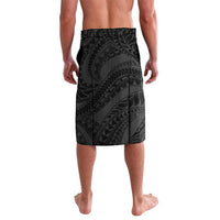 Polynesia Romantic Valentine Lavalava Sea Turtle Couple With Black Plumeria