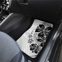 Polynesia Romantic Valentine Car Mats Sea Turtle Couple With White Plumeria LT05 - Polynesian Pride