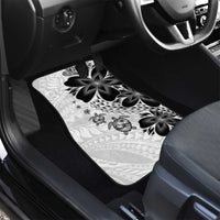 Polynesia Romantic Valentine Car Mats Sea Turtle Couple With White Plumeria LT05 - Polynesian Pride