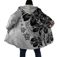 Polynesia Romantic Valentine Cloak Sea Turtle Couple With White Plumeria
