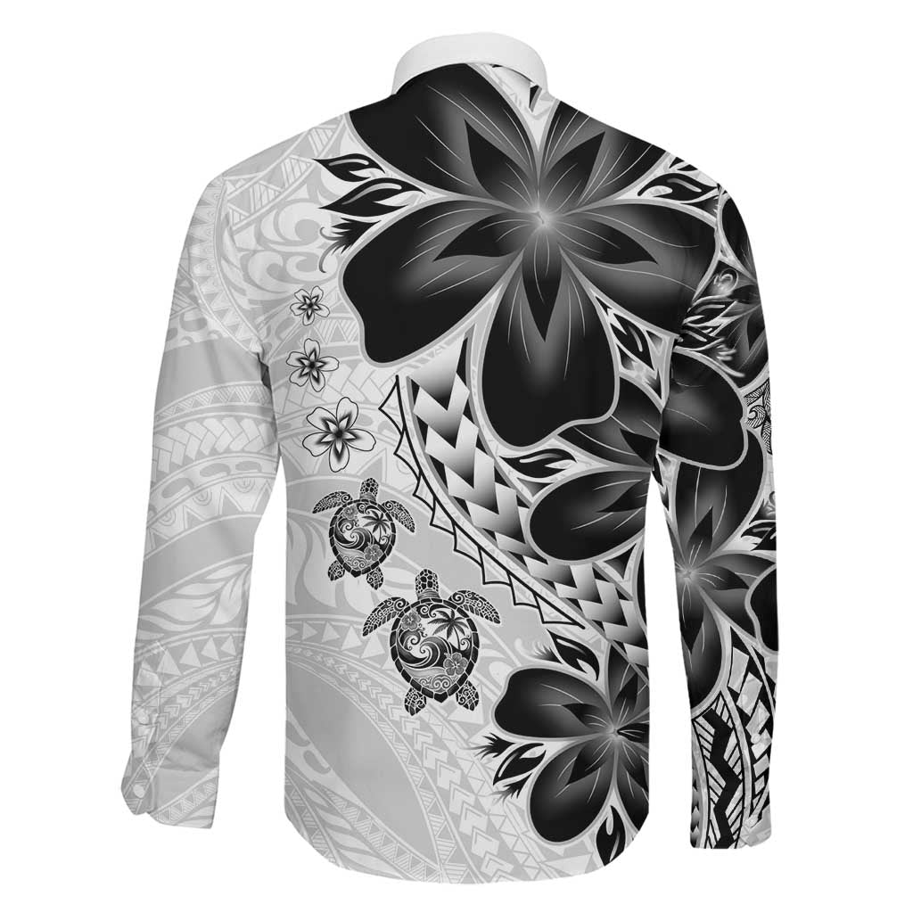 Polynesia Romantic Valentine Family Matching Mermaid Dress and Hawaiian Shirt Sea Turtle Couple With White Plumeria LT05 - Polynesian Pride