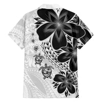 Polynesia Romantic Valentine Family Matching Tank Maxi Dress and Hawaiian Shirt Sea Turtle Couple With White Plumeria