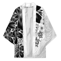 Polynesia Romantic Valentine Kimono Sea Turtle Couple With White Plumeria