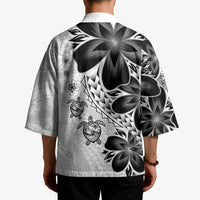Polynesia Romantic Valentine Kimono Sea Turtle Couple With White Plumeria