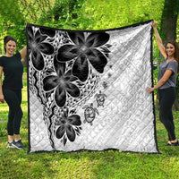Polynesia Romantic Valentine Quilt Sea Turtle Couple With White Plumeria