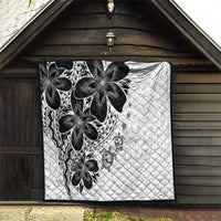 Polynesia Romantic Valentine Quilt Sea Turtle Couple With White Plumeria