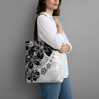 Polynesia Romantic Valentine Tote Bag Sea Turtle Couple With White Plumeria