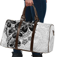 Polynesia Romantic Valentine Travel Bag Sea Turtle Couple With White Plumeria