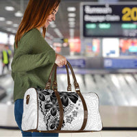 Polynesia Romantic Valentine Travel Bag Sea Turtle Couple With White Plumeria