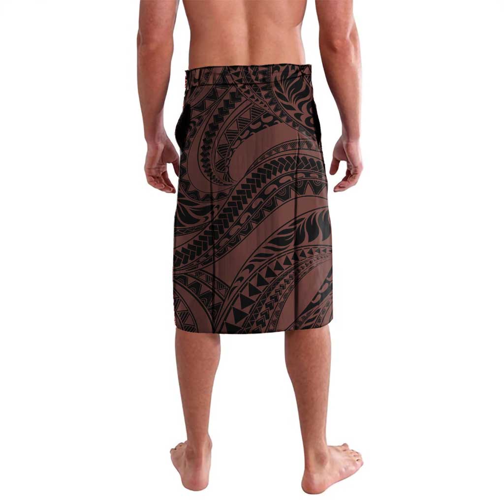 Polynesia Romantic Valentine Lavalava Sea Turtle Couple With Red Gradient Plumeria LT05 - Polynesian Pride