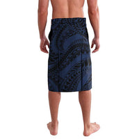 Polynesia Romantic Valentine Lavalava Sea Turtle Couple With Purple Gradient Plumeria