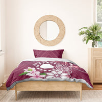 Cook Island Mangaia Gospel Day Bedding Set Floral Tribal Pattern