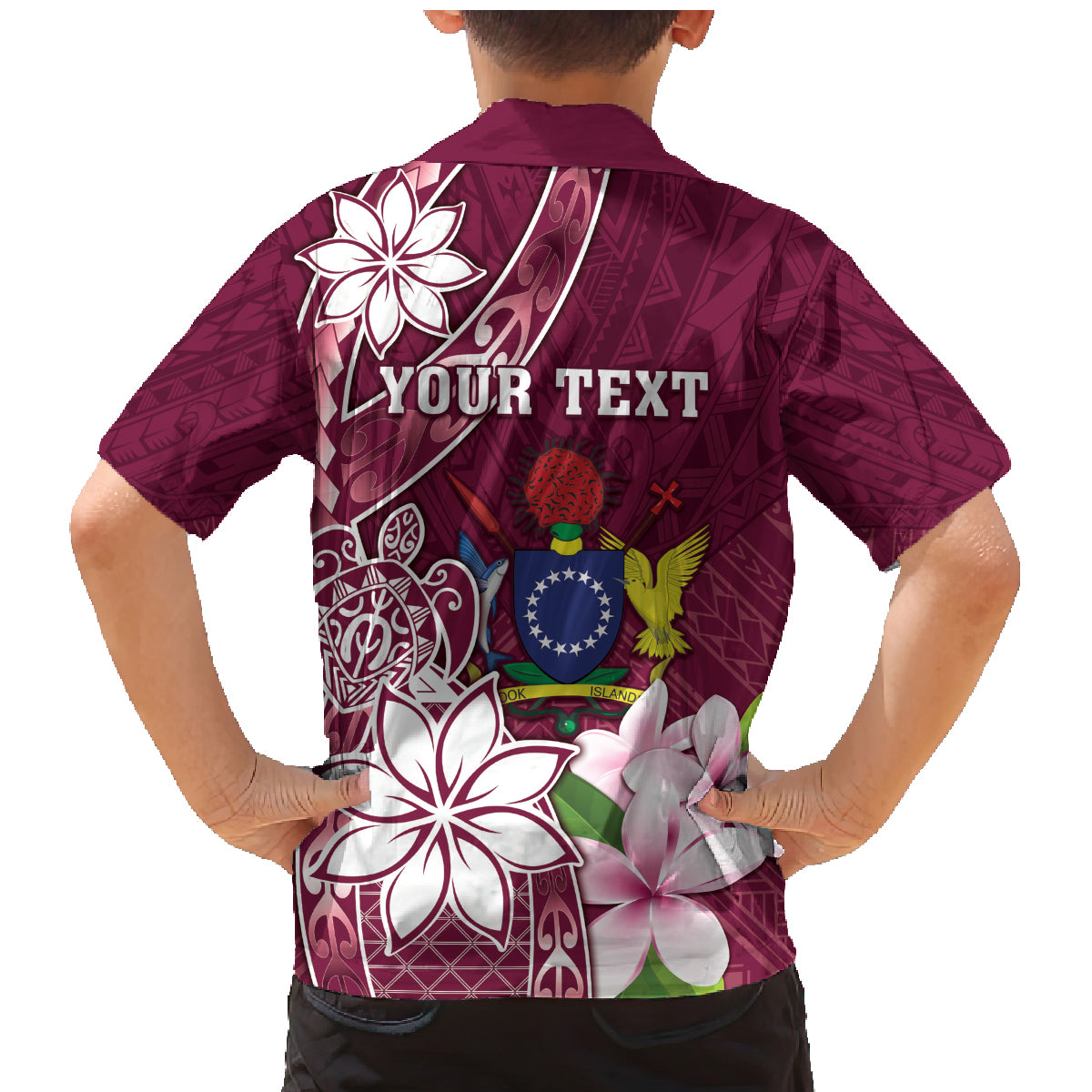 Personalised Cook Island Mangaia Gospel Day Family Matching Mermaid Dress and Hawaiian Shirt Floral Tribal Pattern LT05 - Polynesian Pride