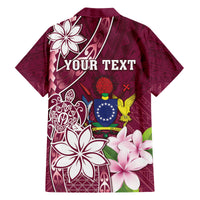 Personalised Cook Island Mangaia Gospel Day Family Matching Off Shoulder Short Dress and Hawaiian Shirt Floral Tribal Pattern LT05 - Polynesian Pride
