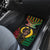 Vanuatu 44th Anniversary Independence Day Car Mats Melanesian Warrior With Sand Drawing Pattern