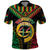 Vanuatu 44th Anniversary Independence Day Polo Shirt Melanesian Warrior With Sand Drawing Pattern