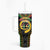 Vanuatu 44th Anniversary Independence Day Tumbler With Handle Melanesian Warrior With Sand Drawing Pattern