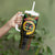 Vanuatu 44th Anniversary Independence Day Tumbler With Handle Melanesian Warrior With Sand Drawing Pattern