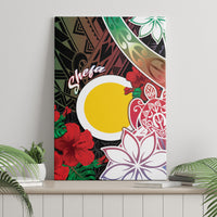 Vanuatu Shefa Day Canvas Wall Art Floral Pattern