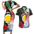 Personalised Vanuatu Shefa Day Couples Matching Short Sleeve Bodycon Dress and Hawaiian Shirt Floral Pattern