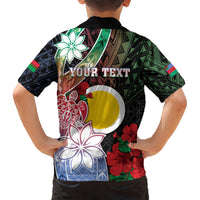 Personalised Vanuatu Shefa Day Kid Hawaiian Shirt Floral Pattern
