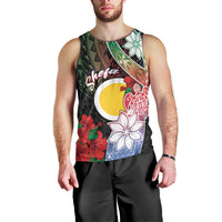 Personalised Vanuatu Shefa Day Men Tank Top Floral Pattern LT05 - Polynesian Pride